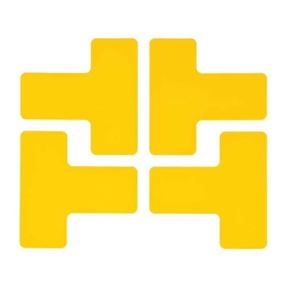 Brady Floor Tape,Yellow,2 inx5 in,T,PK20 104439