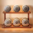 thumbnail image 4 of Estante de Almacenamiento de Madera Versátil de 2 Niveles para Cocina y Salón de Té: Organizador de Encimera con Asas Decorativas, Ideal para ., 4 of 5