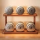 thumbnail image 4 of Estante de Almacenamiento de Madera Versátil de 2 Niveles para Cocina y Salón de Té: Organizador de Encimera con Asas Decorativas, Ideal para ., 4 of 5