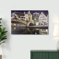 thumbnail image 7 of Northlight LED Lighted St. Michael's Bridge and Church Canvas Wall Art 15.75" x 23.5", 7 of 7