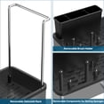 thumbnail image 5 of LIZEVINC Sink Caddy Organizer, Stainless Steel Kitchen Caddy with 360° Self-Drain Sponge Caddy, Removable Brush Holder, Soap & Dishcloth Storage Rack, Rustproof, Non-Slip, for Countertop Organizer, 5 of 8