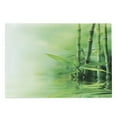thumbnail image 1 of East Cutting Board, Bamboo Stalks Reflection on Water Blurs Freshness Japanese Nature Spa, Decorative Tempered Glass Cutting and Serving Board, Large Size, Green Pale Yellow, by Ambesonne, 1 of 1