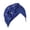 A-Blue, variant on Certgust Hot Sales Chemo Headwear for Women Head Scarf for Women Casual Five Little Flowers Solid Turban Cap Slouchy Headwear Head Wraps for Women Blue