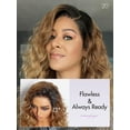 thumbnail image 5 of Sun-kissed Ombre Blonde Water Wave Glueless Free Part13x4 Lace Front Wig Human Hair, 5 of 7