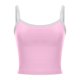 thumbnail image 5 of Chaleco sin espalda ajustado con tirantes en contraste para mujer - Top corto sin mangas con cuello en V sexy, 5 of 6