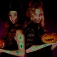 thumbnail image 4 of 10 hojas de tatuajes temporales de telaraña brillante para decoraciones de Halloween, tatuajes de araña pequeños falsos para regalos de juegos de fiesta de Halloween, regalos de Halloween Gi, 4 of 5