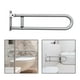 thumbnail image 5 of -Ayuda para Inodoro en Forma Montaje en Pared Aleación de Aluminio Seguridad para Inodoro Seguridad para Discapacitados Barras de Agarre Barra , Pta Plata Salvador Mango de ayuda, 5 of 6