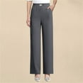 thumbnail image 2 of Women's Pull On Dress Pants with Elegant Drape Comfortable Trousers for a Polished Casual Look, 2 of 9