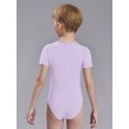 thumbnail image 6 of TTAO Special Needs Adaptive Clothing for Kids Boys Girls Short Sleeve Zip Back Jumpsuit Anti-strip Romper with Tube Access Lavender 16, 6 of 7