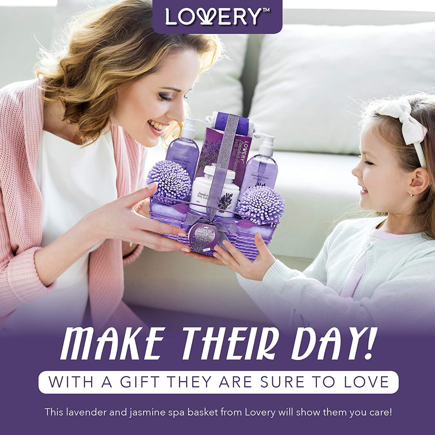 bath and body gift basket for women men and jasmine home spa set