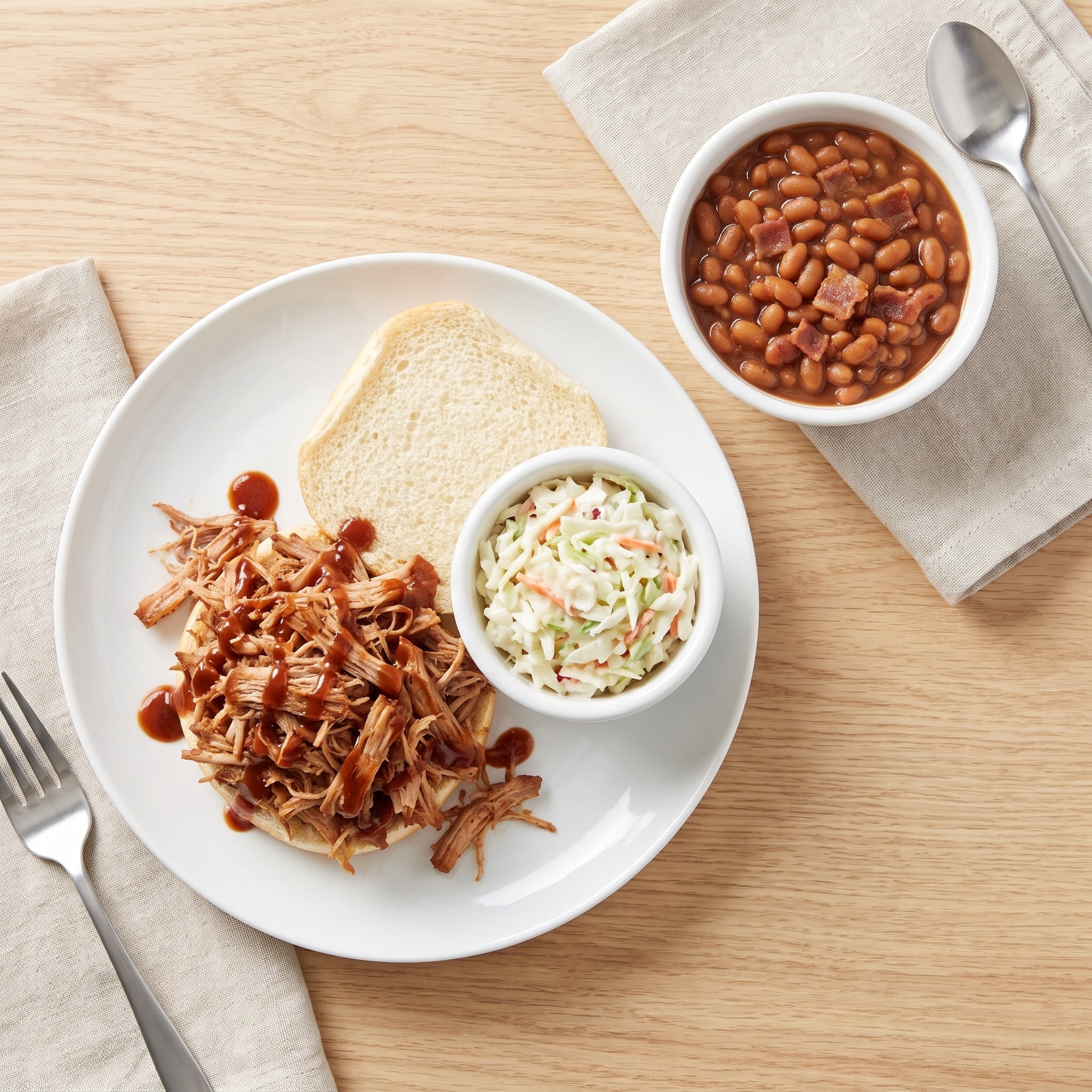 BBQ Pulled Pork Sandwich Meal Bundle