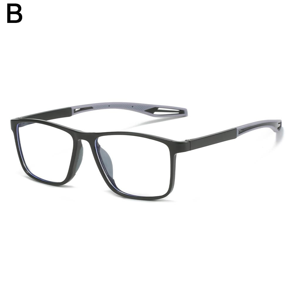 Men Women TR Antiblue Light Square Reading Glasses Sport Glassest,5