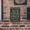 thumbnail image 4 of Noete  Metal Sign "Good Morning This is God I Will Handle All Your Problems" Funny Christian Wall Plaque, 8x12 Inch Inspirational Tabletop Decor for Home & Office, 4 of 8