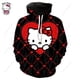 thumbnail image 1 of Hermosa sudadera morada de Hello Kitty para mujer, sudadera con capucha de alta calidad, sencilla, informal, holgada, de otoño, de gran tamaño, 1 of 1