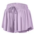 thumbnail image 2 of Gibobby Leggings Afelpados Mujer Pantalones cortos entrenamiento cintura alta para mujer para hacer ejercicio, yoga y fitness（Morado， M), 2 of 3