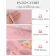 thumbnail image 4 of Joyway Packing Cubes 10 Piece Travel Packing Organizers with Extra Large Toiletries Bag for Clothes，Cosmetics，Shoes，Toiletry-Pink, 4 of 7