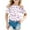 X-Purple6, variant on WERYOUNG Child Kids Butterfly Print Short Sleeve T-Shirt Tops Casual Tee, 10-11 Years