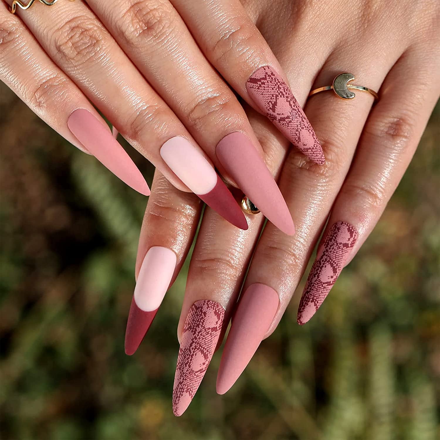 Static Nails Animal Print design