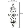 Elegant Wall Candle Sconces Holders, Set of 2 Creative Swirling Iron