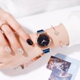 thumbnail image 2 of ATTOE Fashion Quartz Watch Simple Style Leisure Magnet Buckle Wrist Watch Blue-081403, 2 of 3