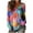 A09-Multicolor, variant on Women's Valentine's Long Sleeve Blouses V Neck Love Heart Printed Tops Lover Couple Shirts Lightweight Slim-Fit Tees Watercolor Graphic Outfits Holiday Vocation Clothes Multicolor S