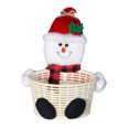 thumbnail image 1 of Santa Snowman Holiday Centerpiece Candy Fruit for Festive Party Table, 1 of 5
