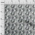 thumbnail image 2 of oneOone Polyester Lycra Gray Fabric Geometric Dress Material Fabric Print Fabric By The Yard 56 Inch Wide, 2 of 4