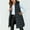 Black, variant on Youth Girls Long Sleeveless Quilted Hooded Puffer Vest Down Jacket Teen Kids Oversized Outdoor Hiking Vest Outerwear Insulated Thermal Vest Winter Wear