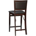 thumbnail image 4 of Riverbay Furniture Wood 24" Pad Back Folding Counter Stool in Chocolate, 4 of 9