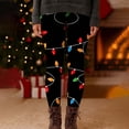 thumbnail image 4 of Roncen Roncen Women's Christmas Printed Yoga Leggings - Stretchy High-Waisted Casual Pants for Holiday & Workout, 4 of 5