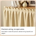thumbnail image 6 of Blackout Curtains Short Curtain Panel Curtains Closet Curtains With Lace Self-adhesive Easy To Clean, For Shelves, Wall Panels, Small Windows Living Room, 6 of 7