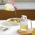 thumbnail image 4 of JingChun 1Pc Oil Dispenser,Cooking Olive Oil Glass Bottle, Flip Leakproof Condiment Container, for Kitchen Cooking, 4 of 6