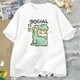 thumbnail image 4 of Camisetas de dinosaurio y gato, divertidas camisetas de algodón de manga corta para mujer y hombre, camisetas casuales de verano con cuello redondo, camisetas gráficas Harajuku, ropa de calle, 4 of 5