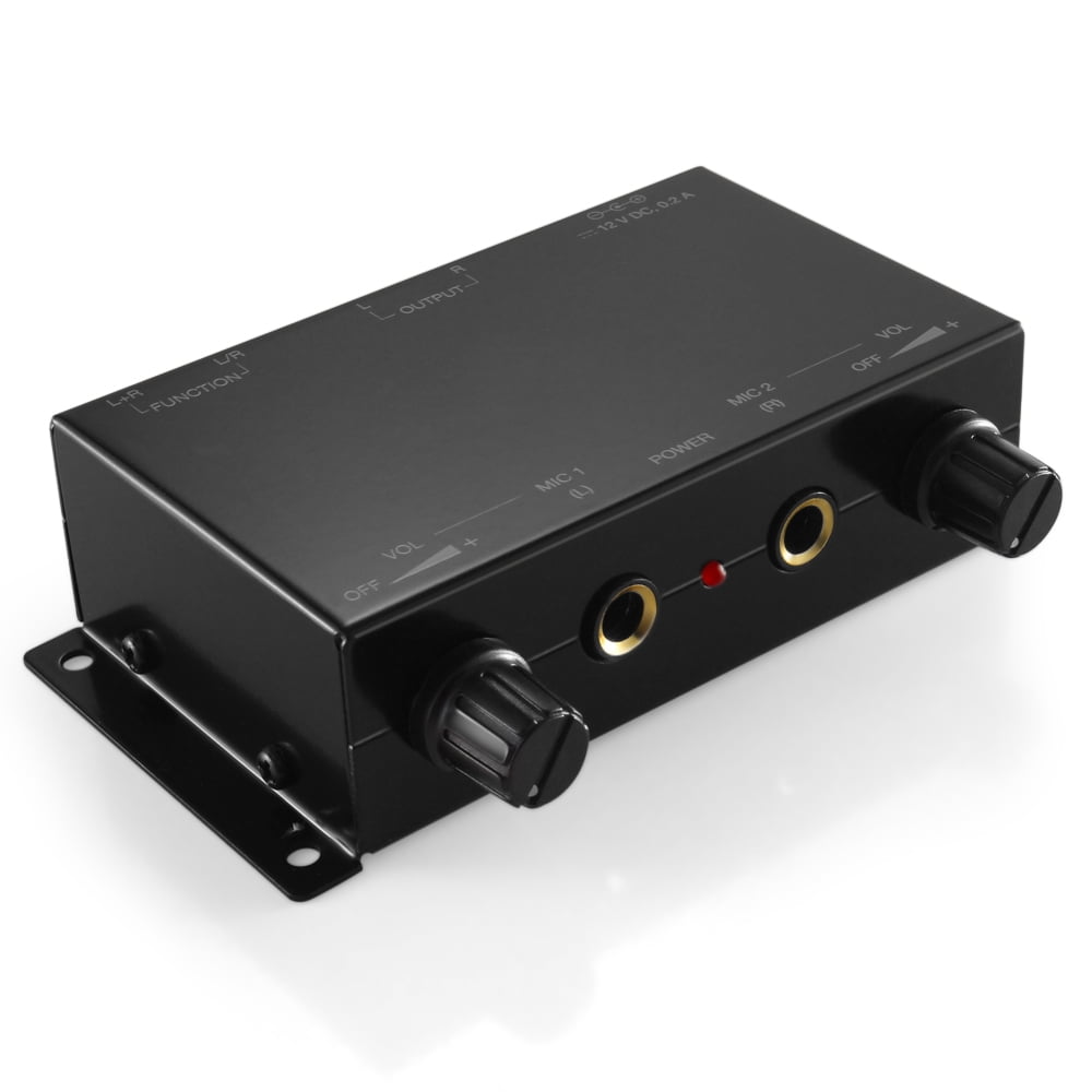 Dual Channel Mixer to Auxiliary Preamplifier Analog Audio Output 50