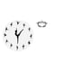 thumbnail image 1 of Reloj de pared de bailarina de ballet con tapa de cristal en forma de calabaza, decorativo, silencioso, para cocina, oficina, hogar y tarro de galleta, 1 of 8