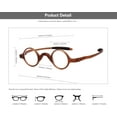thumbnail image 6 of Ultra-light TR90 Small Round Retro Reading Glasses Leopard Flexible Readers 32-30-135, 6 of 6