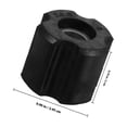 thumbnail image 2 of ETHZZLE 4Pcs Lawn Mower Front Wheel Bushings Black PE For Garden Maintenance, 2 of 7