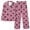 Pink, variant on yievot Lounge Sets for Women Long Sleeved Button Down Shirts and Pants Pajamas Loungewear 2 Piece Pjs Sleepwear