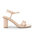 thumbnail image 2 of Dream Pairs Women's Cylinder-Heel Sandals Square Toe Buckle Closure, 2 of 7