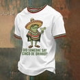 thumbnail image 2 of CONZONE Cinco De Mayo Mens T-Shirts Short Sleeve T-Shirts for Men Crew Neck Graphic Mexican May 5Th Tee Tops, 2 of 4