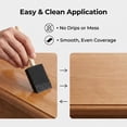 thumbnail image 4 of 5 Wood-Handle Sponge Paint Brushes, 2 Inch Foam Brushes for Detailed Painting, Dyeing, Large Area Coverage and DIY Craft Projects, Black, 4 of 5