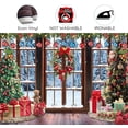 thumbnail image 5 of 10x10ft Christmas Window Winter Natural Scenery Backdrop Art Red Xmas Tree Photography Backdrops Snow Holiday Photobooth Portrait Party Banner Festival Photo Studio Props Supplies, 5 of 5