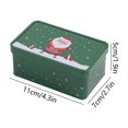 thumbnail image 3 of HongHeng 1Pc Christmas Cookie Tins with Lids for Gift Giving Metal Cookie Tins Christmas Cookie Containers Festive Holiday Treat Tins Xmas Party Supplies Decorations, 3 of 6