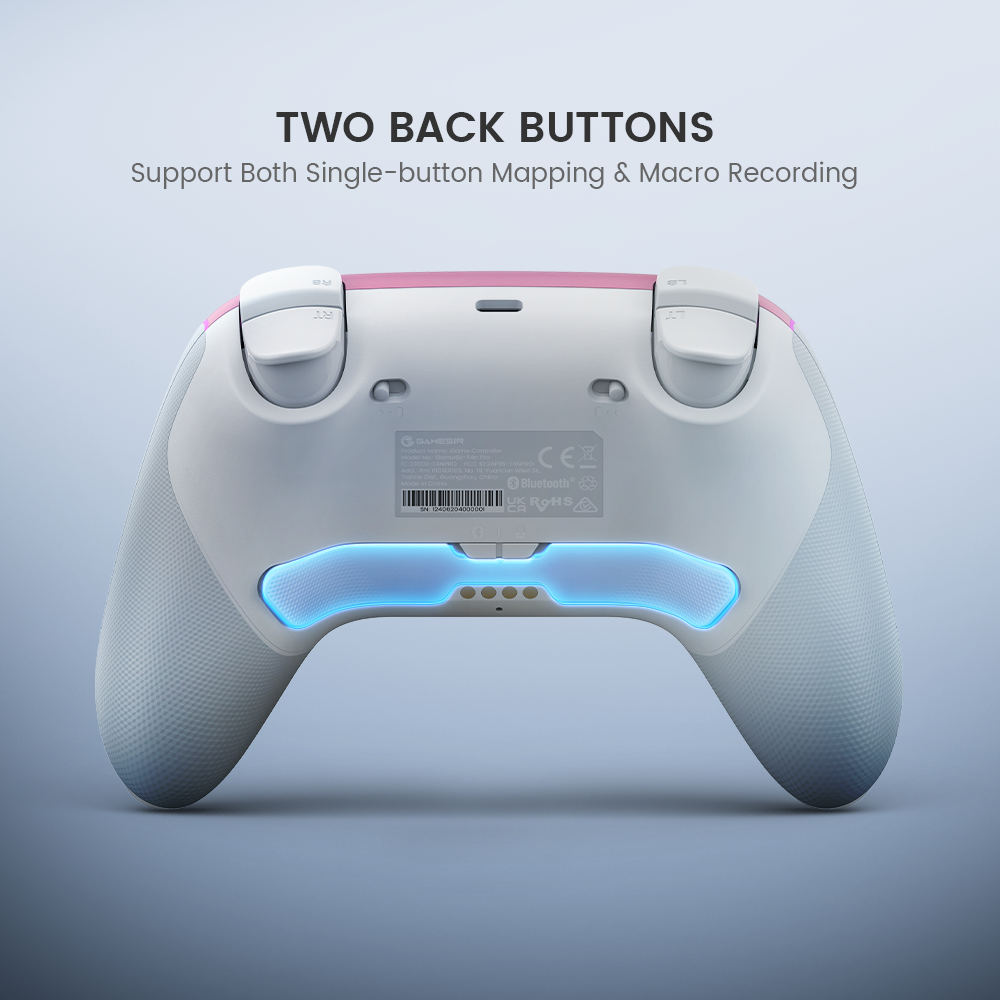 Control Inalámbrico Multifuncional GameSir Super Nova para PC/Switch/iOS/Android con Base de Carga Inteligente de Inicio-Parada Automático (Versión Rosa Batido) 3