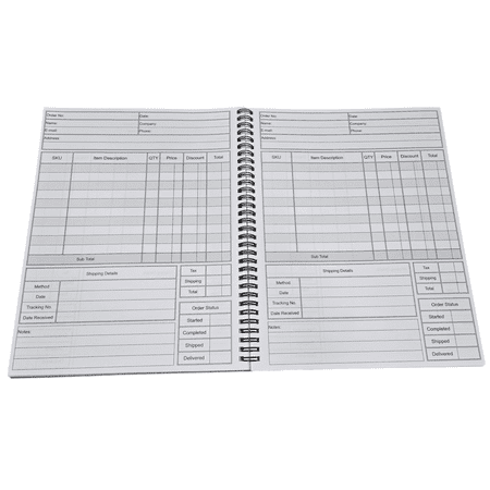 Sales Order Log Book Wire Bound 8.5 x 11 in 70 Pages