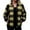 Yellow, variant on Gytharion Women's Sherpa Fleece Jackets Fashion Casual Plaid Printed Full Zip Cardigan Coat Winter Soft Cozy Long Sleeve Warm Fuzzy Coat with Pockets