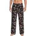 thumbnail image 2 of Kdxio Daisies Flowers Print Men's Sleep Pajama Pant Lounge Pants with Pockets, 2 of 8