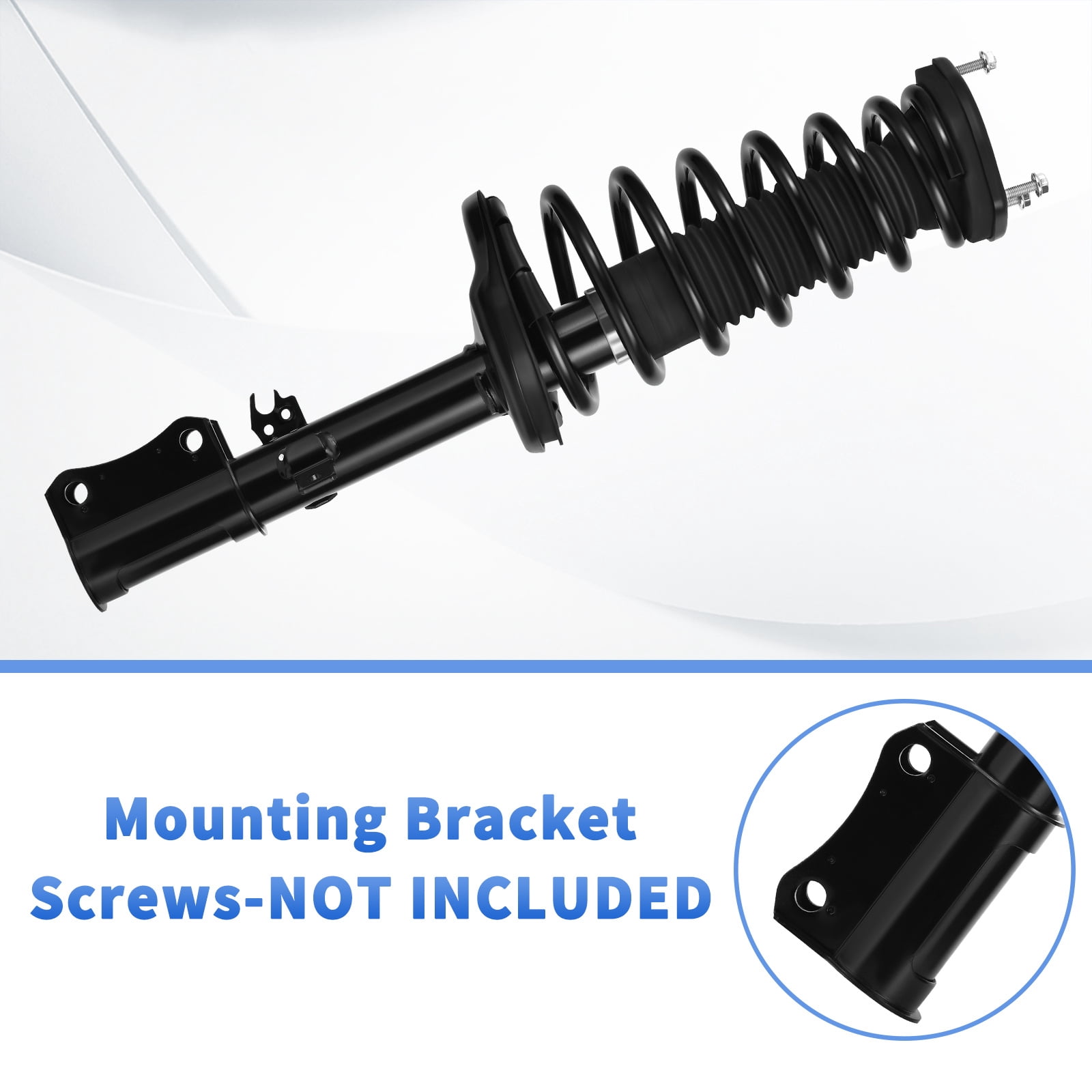 LEDKINGDOMUS Rear Complete Strut Assembly for 2002-2003 Toyota Camry & Lexus ES300 | Quick Strut Replacement | Pre-Assembled Shock & Coil Spring Kit