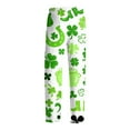 thumbnail image 7 of Men's St Patrick's Day Print Comfortable Casual Drawstring Pants Full Length Lounge Pants Soft Polyester Spring Summer Wear 2026 Light Green M, 7 of 7