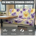 thumbnail image 4 of Uorisanigo Pansy RV Dinette Cushion Covers RV Seat Covers Dinette Booth Set Camper Cushion Slipcover Camper Accessories for Travel Trailer Must Haves Inside Accessory, 4 of 7